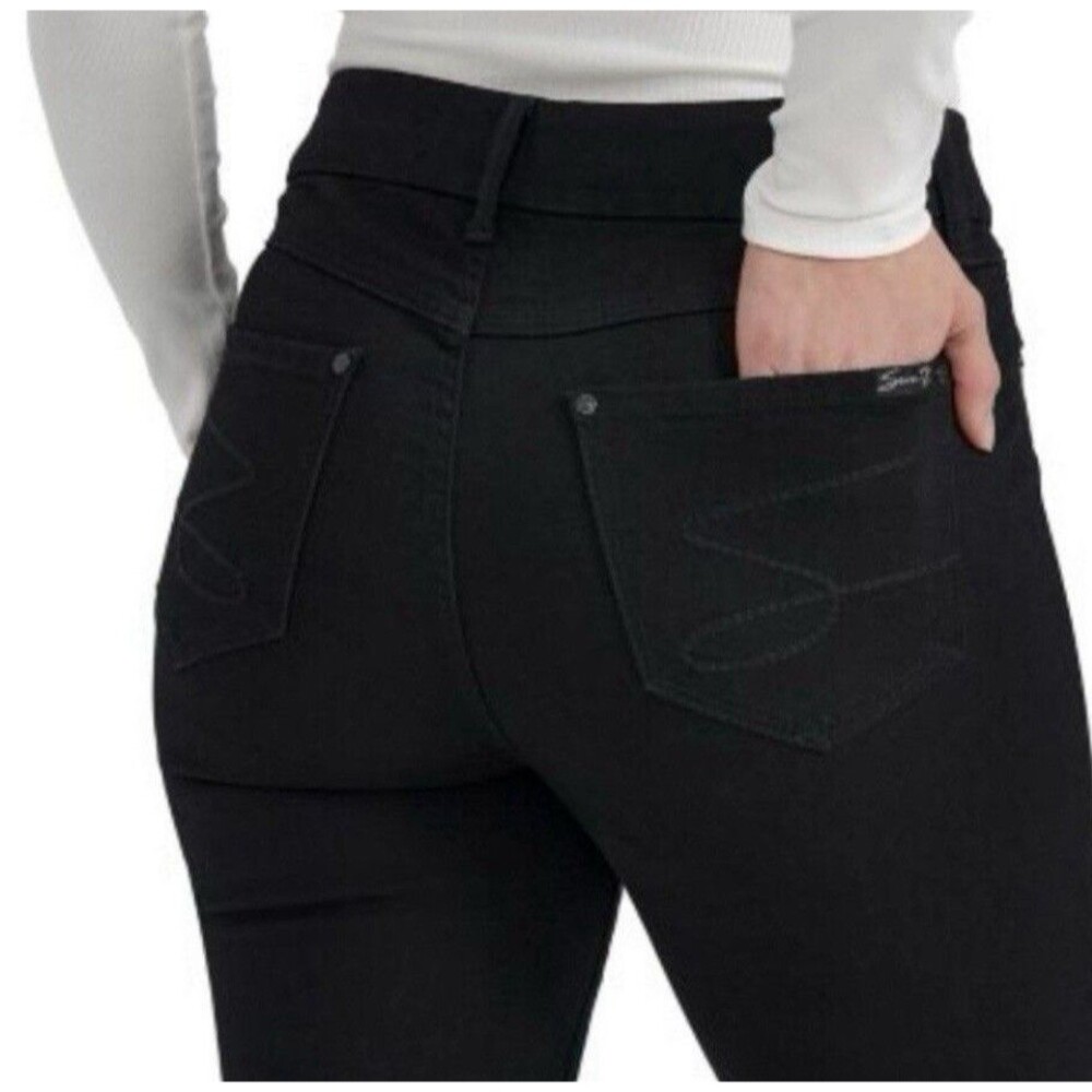 Seven7 Tummyless High-Rise Skinny Size 4 Jeans With Inner Slimming Control Panel